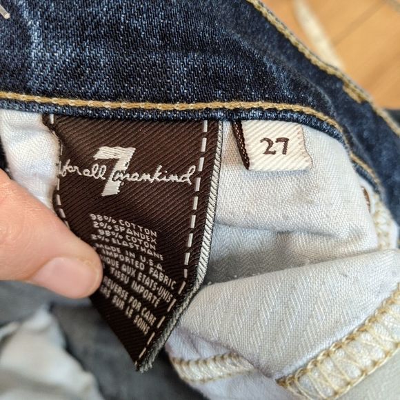 𝅺7 for all mankind josefina blue denim jeans - Picture 8 of 9
